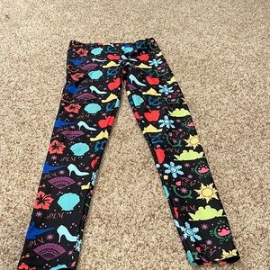 Pretty little monograms Disney princess leggings